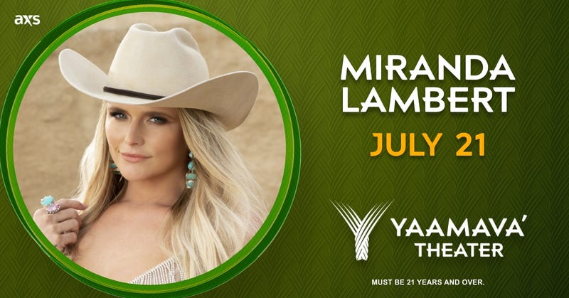 Miranda Lambert at Yammava' flyer