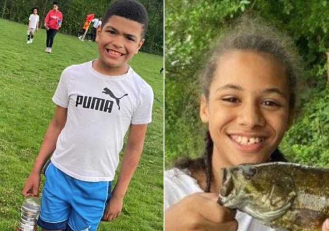 11-year-old Josiah Schemm and 13-year-old Darrell Tigney III 