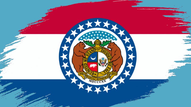 Artistic rendering of Missouri state flag