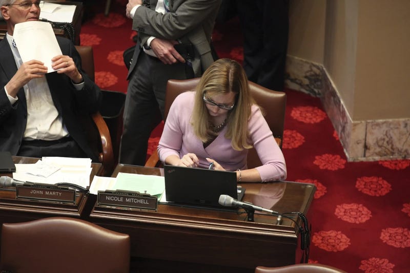 Minnesota DFL State Senator Nicole Mitchell (Woodbury) is on the witness stand Thursday in Becker County, answering some pointed questions about her reasons for breaking into her stepmother's home.