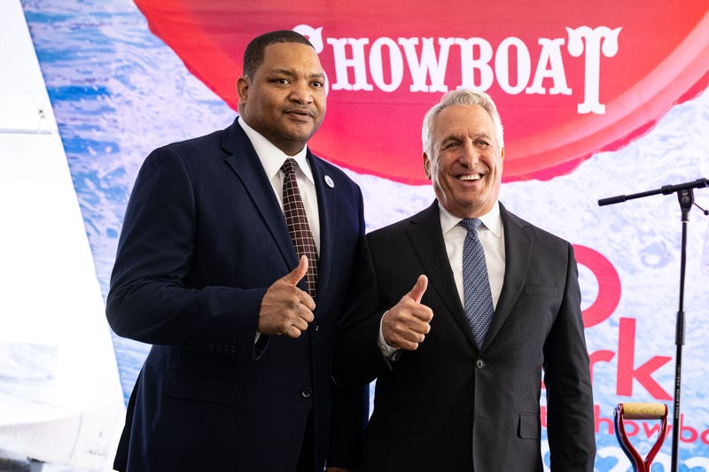 Atlantic City Mayor Marty Small with Bart Blatstein