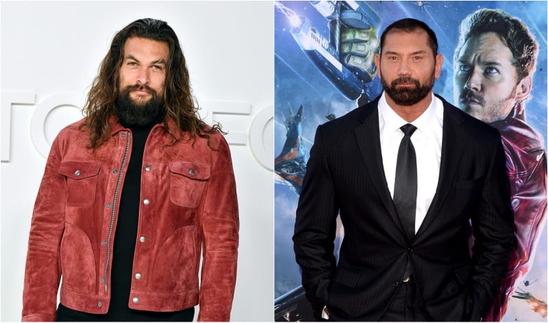 Jason Momoa and Dave Bautista