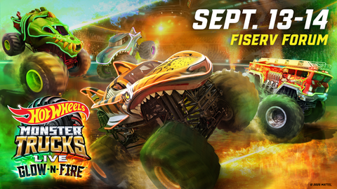 Hot Wheels Monster Trucks Live Glow-N-Fire 2025