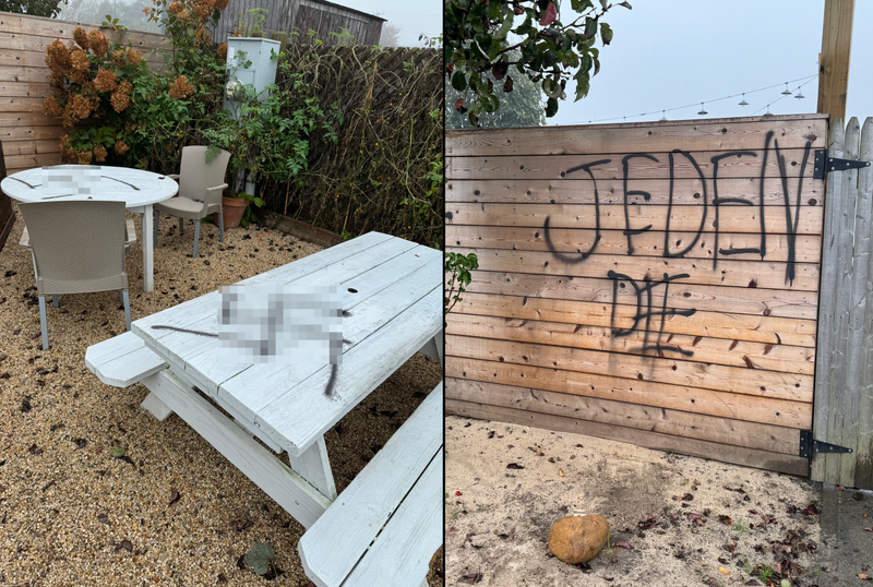 Swastikas and other antisemitic graffiti was scrawled at Naturally Good Foods and other locations in Montauk