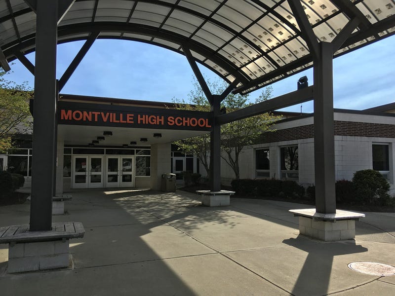 The entrance to Montville High School.