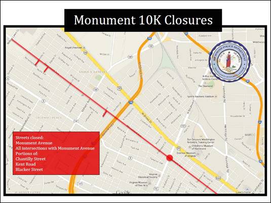 Additional Road Closure Map