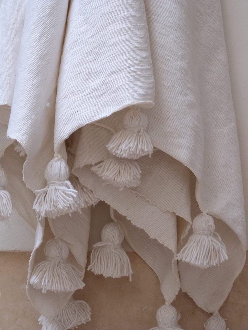 Moroccan Pom Pom Blanket