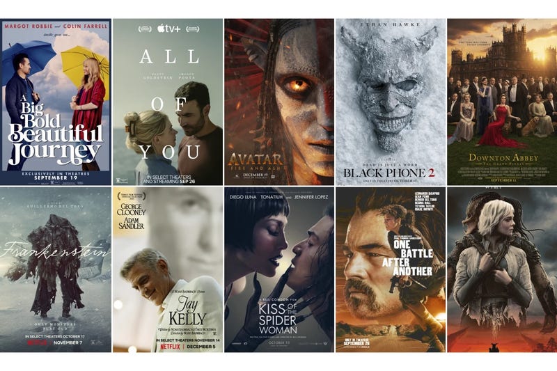 A combination of movie posters spotlighting some of the falls top titles.