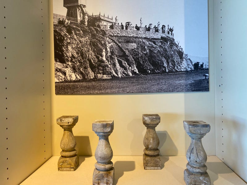 Artifacts at the new Museum at the Cliff in Ocean Beach.