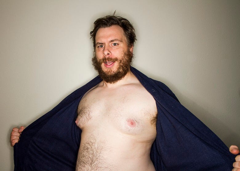 guy flashing