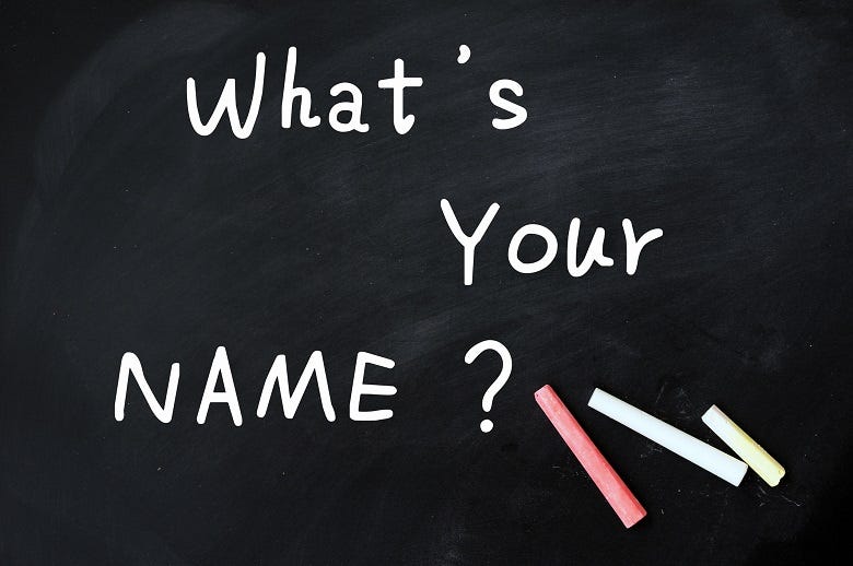 What's Your Name graphic