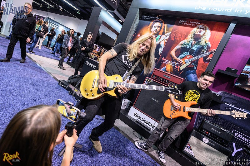 Doug Aldrich at Blackstar Amps booth - NAMM Show - Anaheim, CA Convention Center 1/24/26