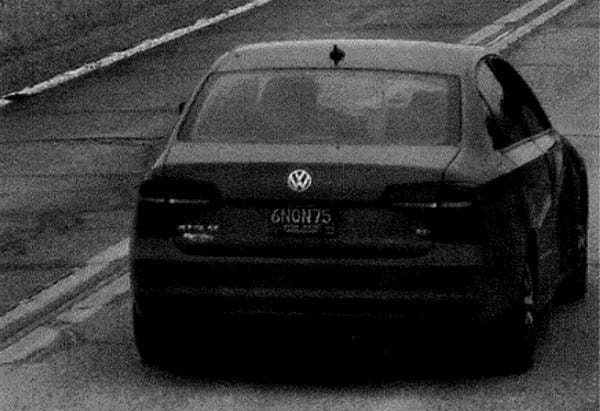 suspect vehicle in a bank robbery