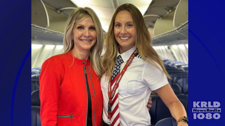 On one Southwest Airlines flight, mom was a flight attendant and daughter was First Officer