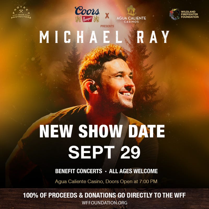 Michael Ray at Agua Caliente September 19th flyer