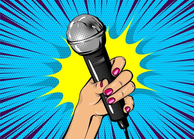 cartoon microphone