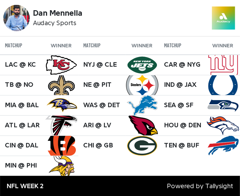 NFL Week 2 picks