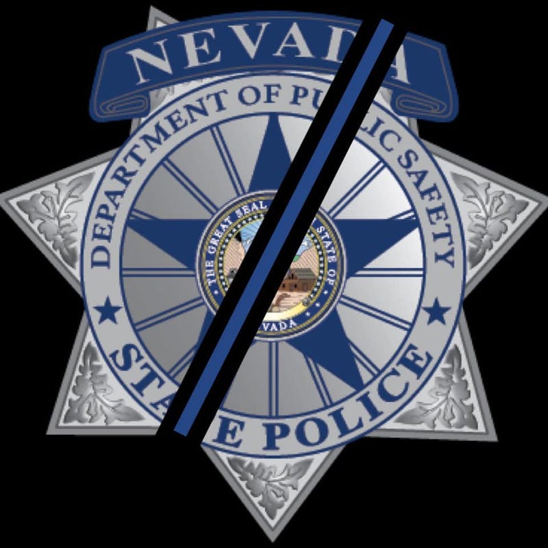 An NHP badge marks the in-the-line-of-duty death of Trooper Micah May