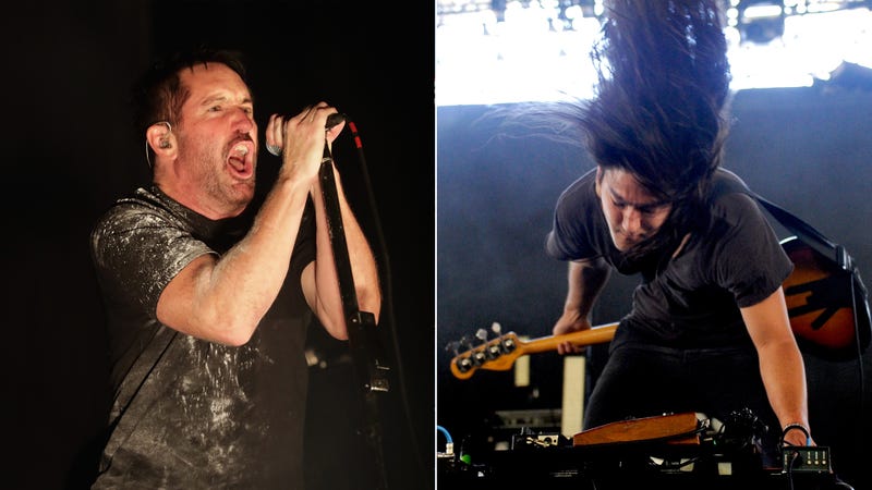 Trent Reznor of Nine Inch Nails and John Famiglietti of HEALTH