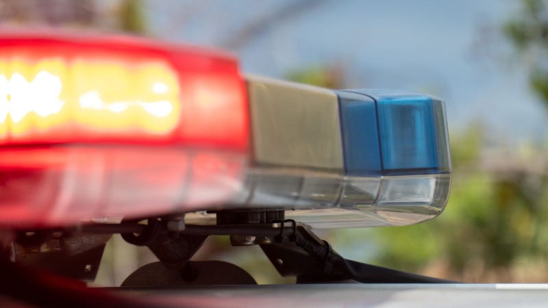 Police lights in the day time