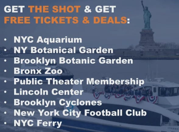 NYC incentives