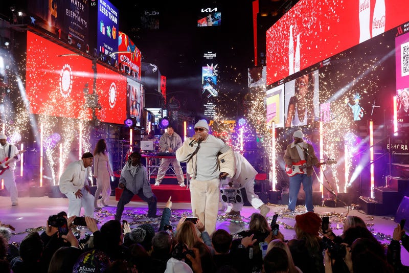 LL Cool J performs during New Year's Eve in Times Square on Dec. 31, 2023.