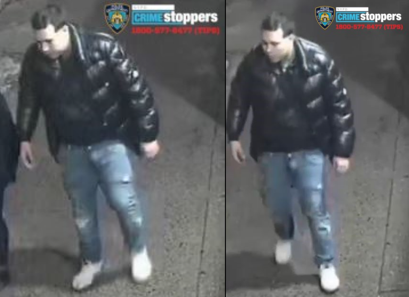 Police released surveillance images of a suspect Wednesday after a woman was raped in a Sunset Park driveway on Saturday morning