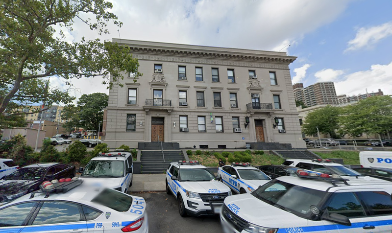 Anthony Sciortino, an NYPD detective assigned to the 120th Precinct on Staten Island (above) was arrested after a search warrant executed at his home Tuesday evening led to the discovery of a cache of illegal weapons.