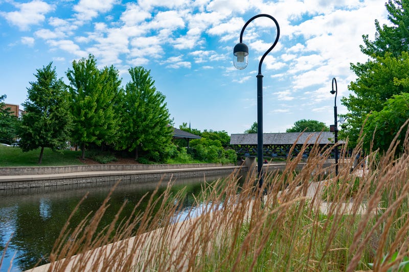 Naperville riverwalk scene