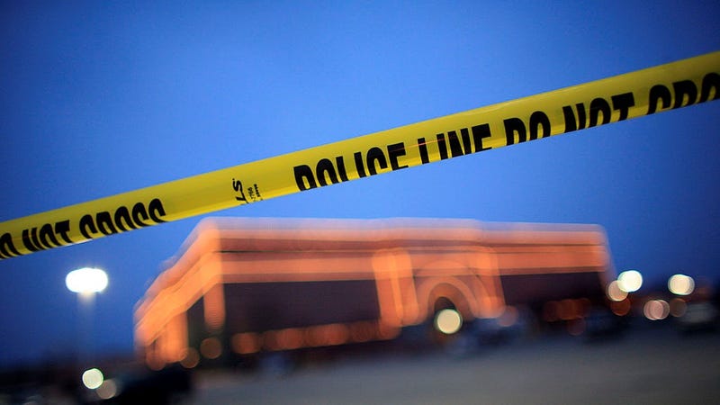 Police tape hangs in front of the Von Maur store at the Westroads Mall December 6, 2007 in Omaha, Nebraska.