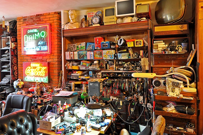 Neil Benson’s home is filled with items he’s collected.
