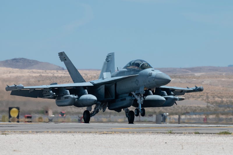 A jet used in Red Flag exercises at Nellis Air Force Base