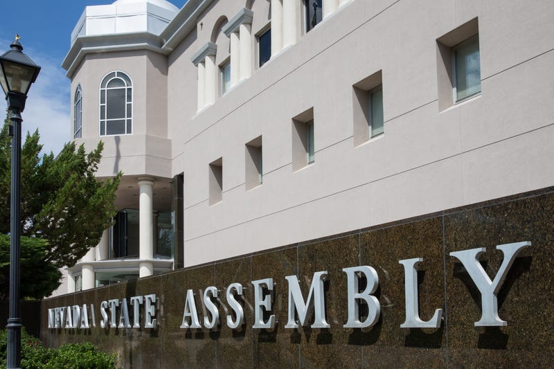 The exterior of the Nevada Assembly in Carson City