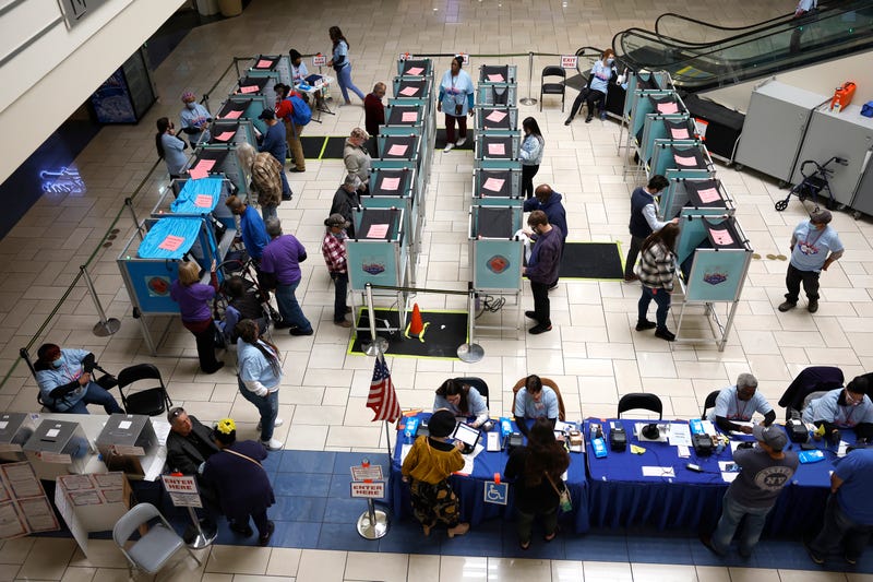 Voters in Nevada cast their ballots