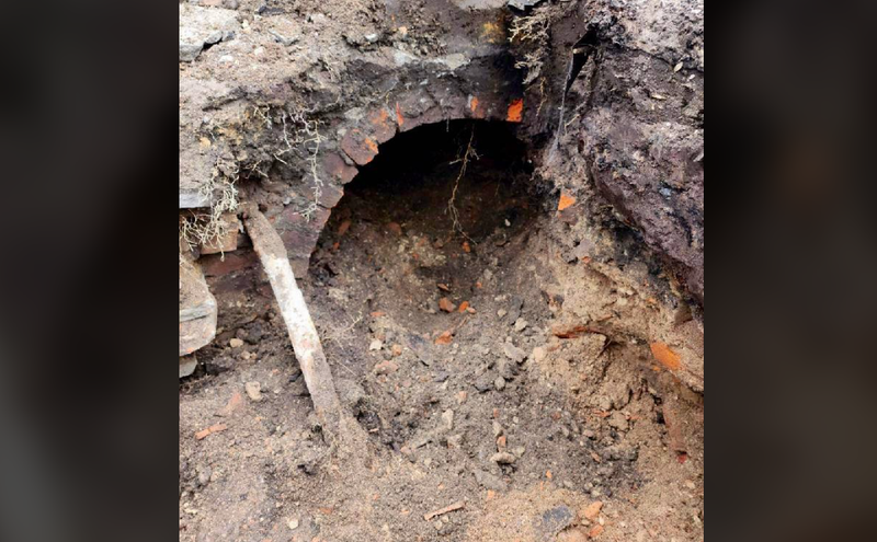 Digging up an underground tunnel