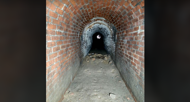 Discovered underground tunnel