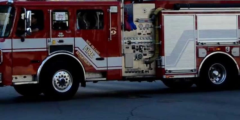 Three Alarm Fire at Vacant Building in Algiers