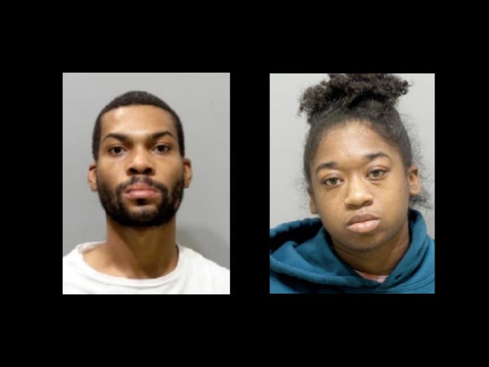 Mugshots of Ronald Gaskin Anthony and Alana Michele Caver