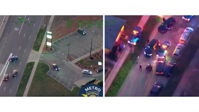 MSP helicopter 'Trooper 2' helps catch reckless driver who ran red light and initiated police chase through Detroit
