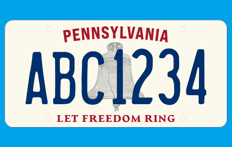 New PA License Plate
