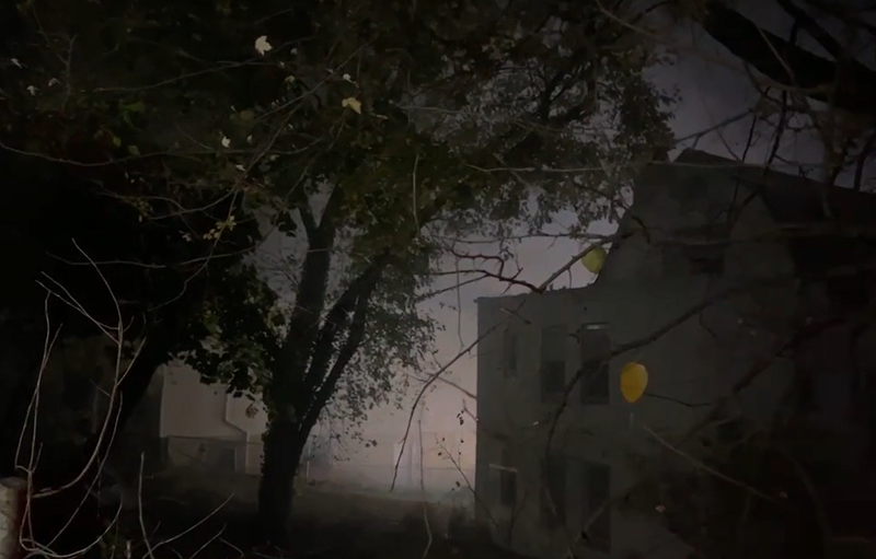Smoke and ash filled the air when a three-alarm fire broke out in Newark on Friday night.