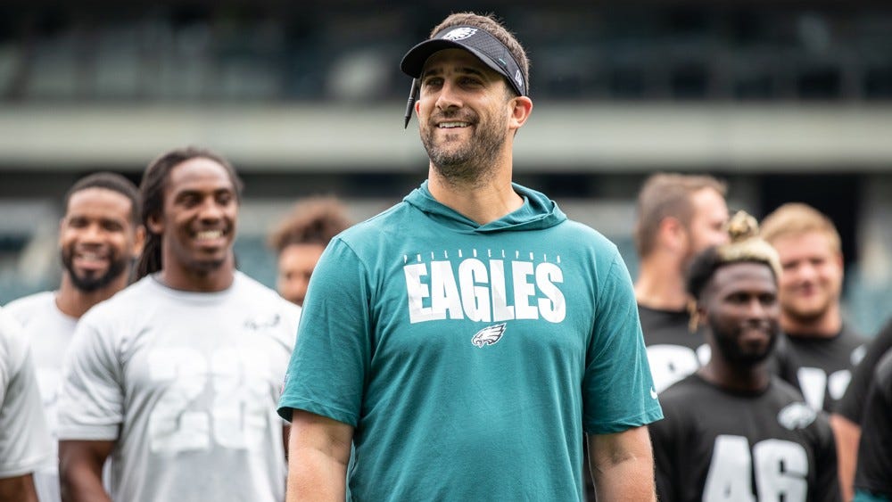 Nick Sirianni gets taste of Philly when asked to crash random wedding on family vacation