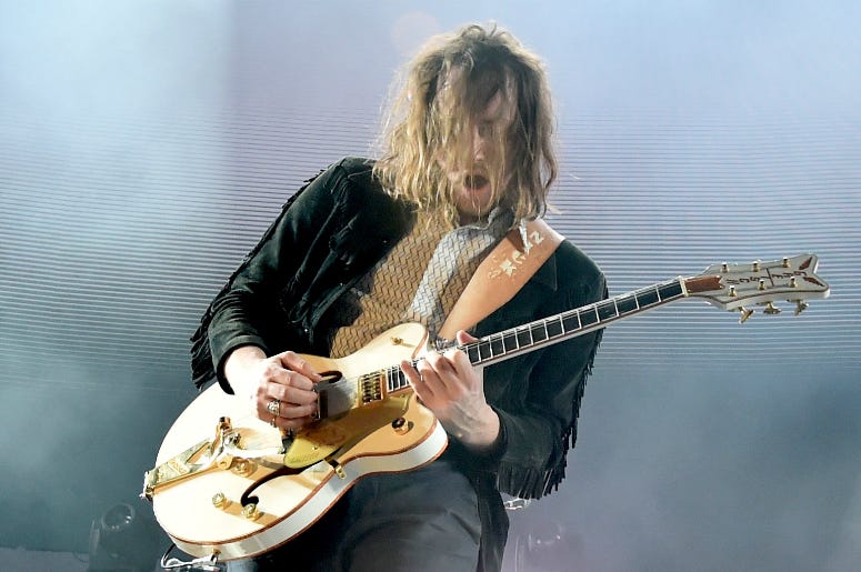 Nick Bockrath of Cage the Elephant performs