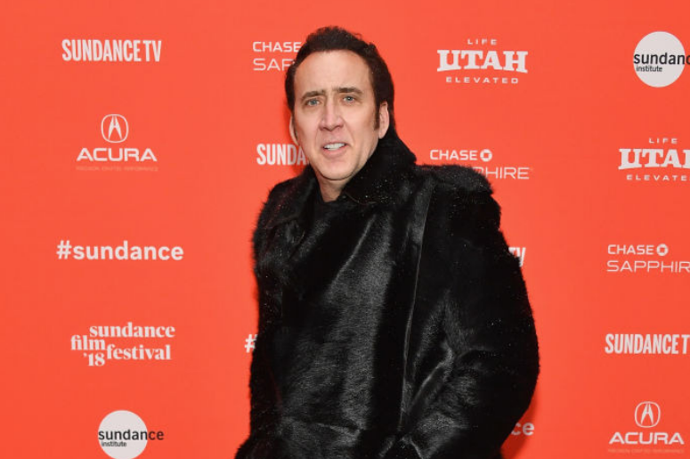 Actor Nicolas Cage attends the 'Mandy' Premiere during the 2018 Sundance Film Festival at Park City Library on January 19, 2018 in Park City, Utah
