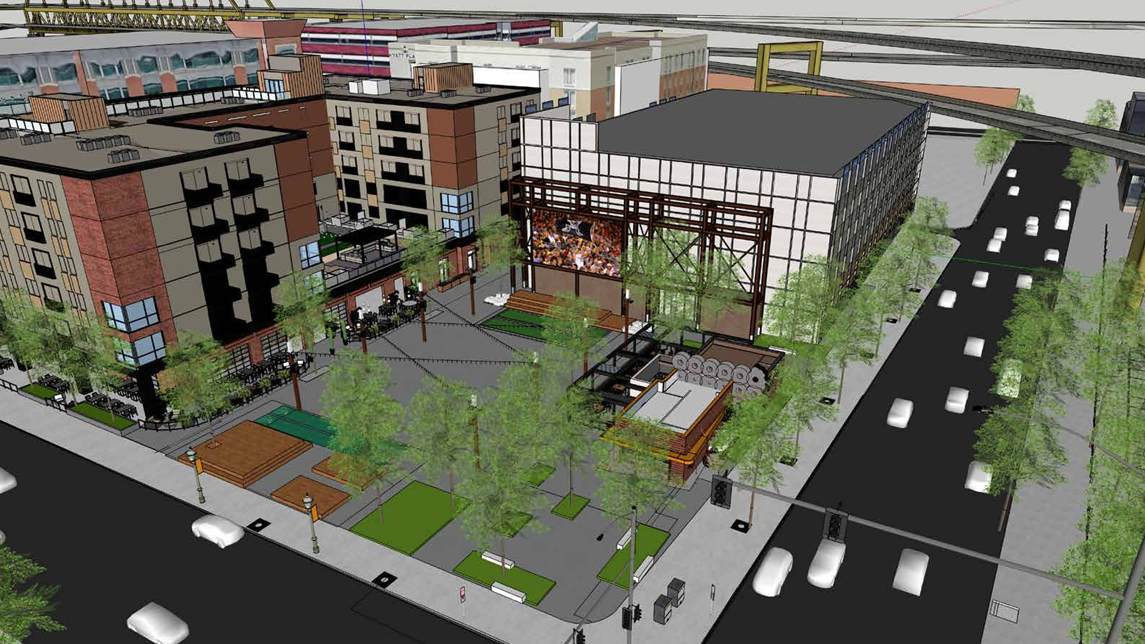New North Shore entertainment plaza could feature large screen for Pirates games