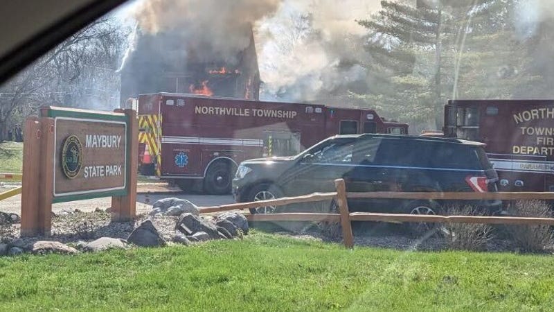 No cause for concern: Massive fire at Maybury State Park in Northville was training exercise for fire departments