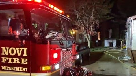 Fierce blaze destroys 3 mobile homes in Novi, families displaced