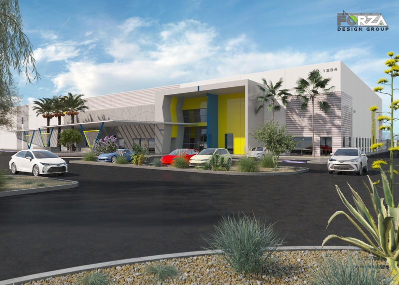 Artist rendering of the new NURO building in North Las Vegas