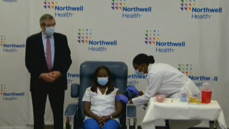 WATCH: Nurse becomes first person to receive COVID-19 vaccine in US