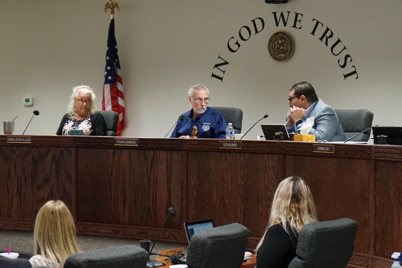 Nye County Commissioners hold a meeting